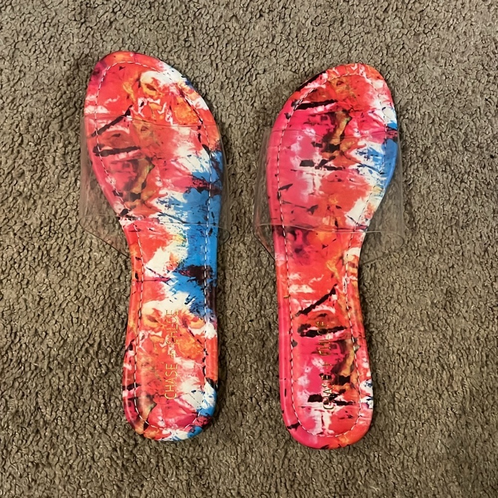 Chase + Chloe  Style No: IRMA-3 Color: Red/Blue Tie Dye Size: 9 Brand New!